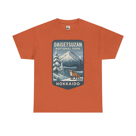 Daisetsuzan National Park Logo Unisex Heavy Cotton Tee