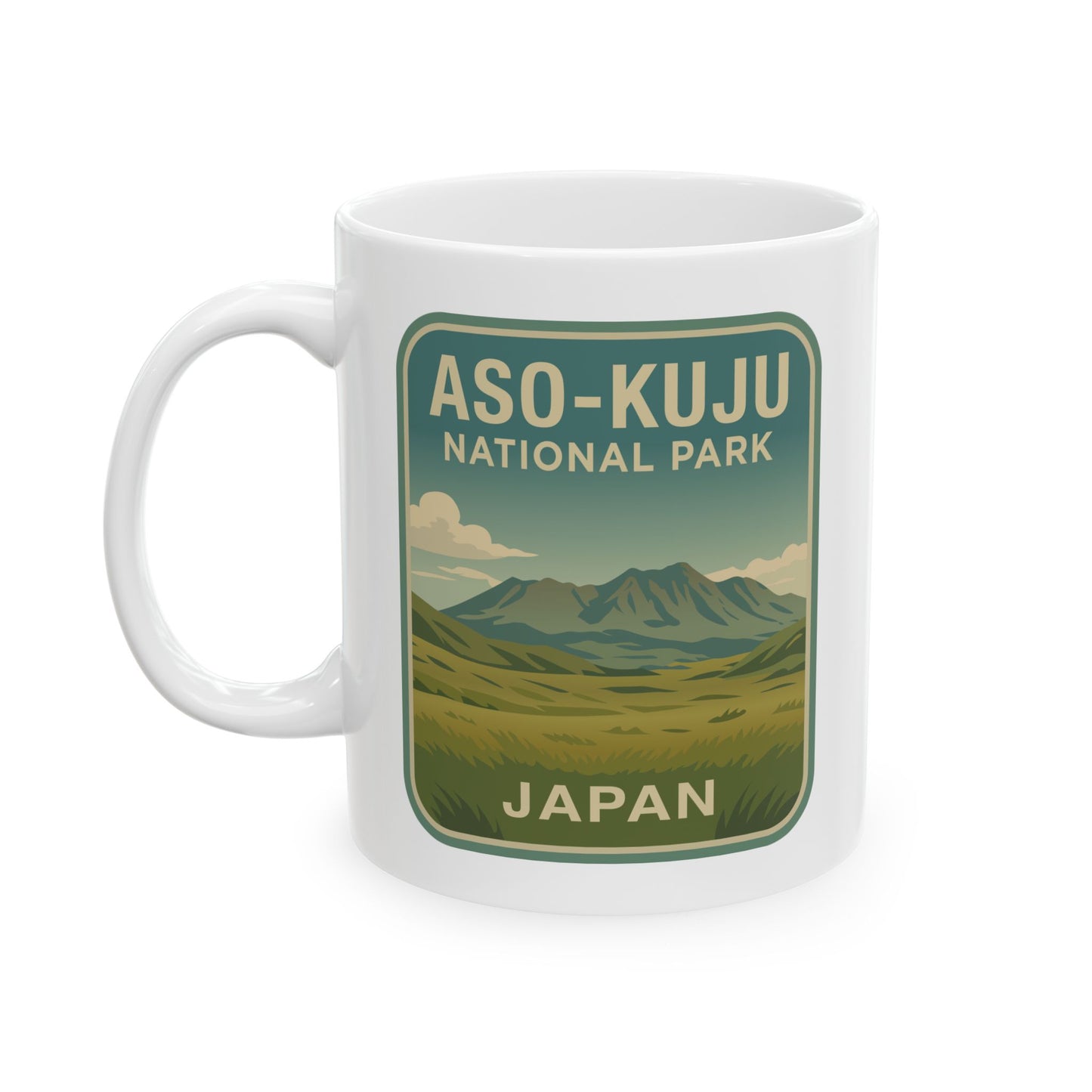 Aso - Kuju National Park Logo Ceramic Mug