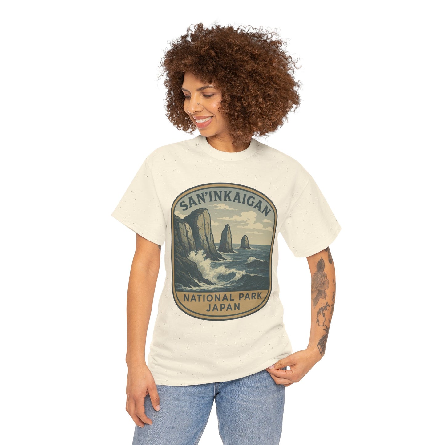 San’in Kaigan National Park Logo Unisex Heavy Cotton Tee