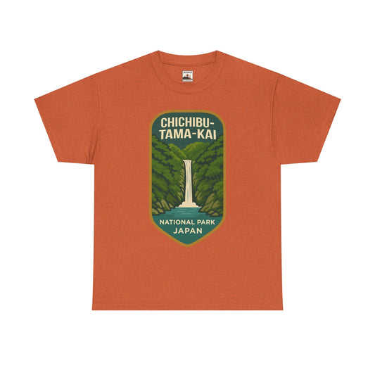 Chichibu - Tama - Kai National Park Logo Unisex Heavy Cotton Tee