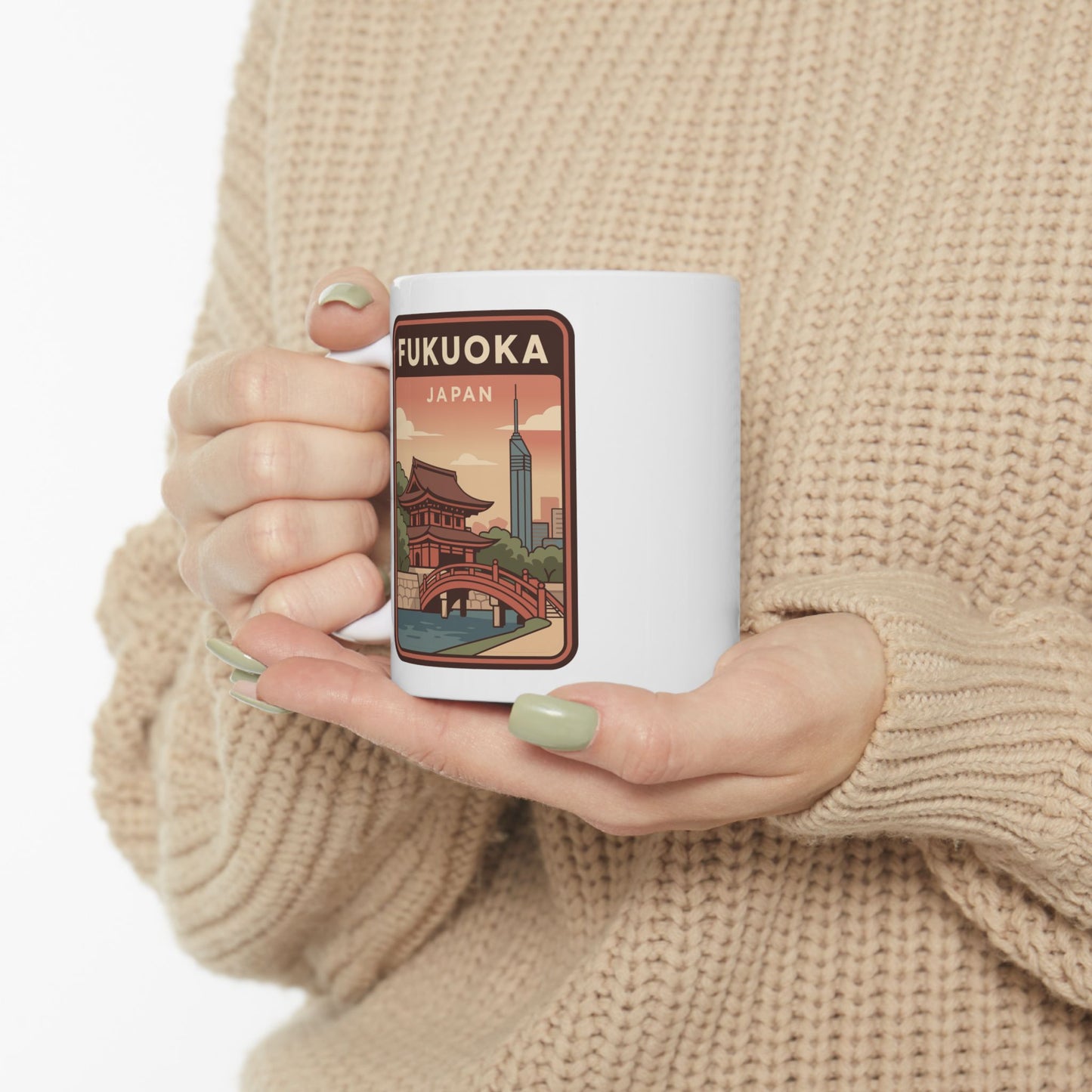 Fukuoka Japan Logo Ceramic Mug