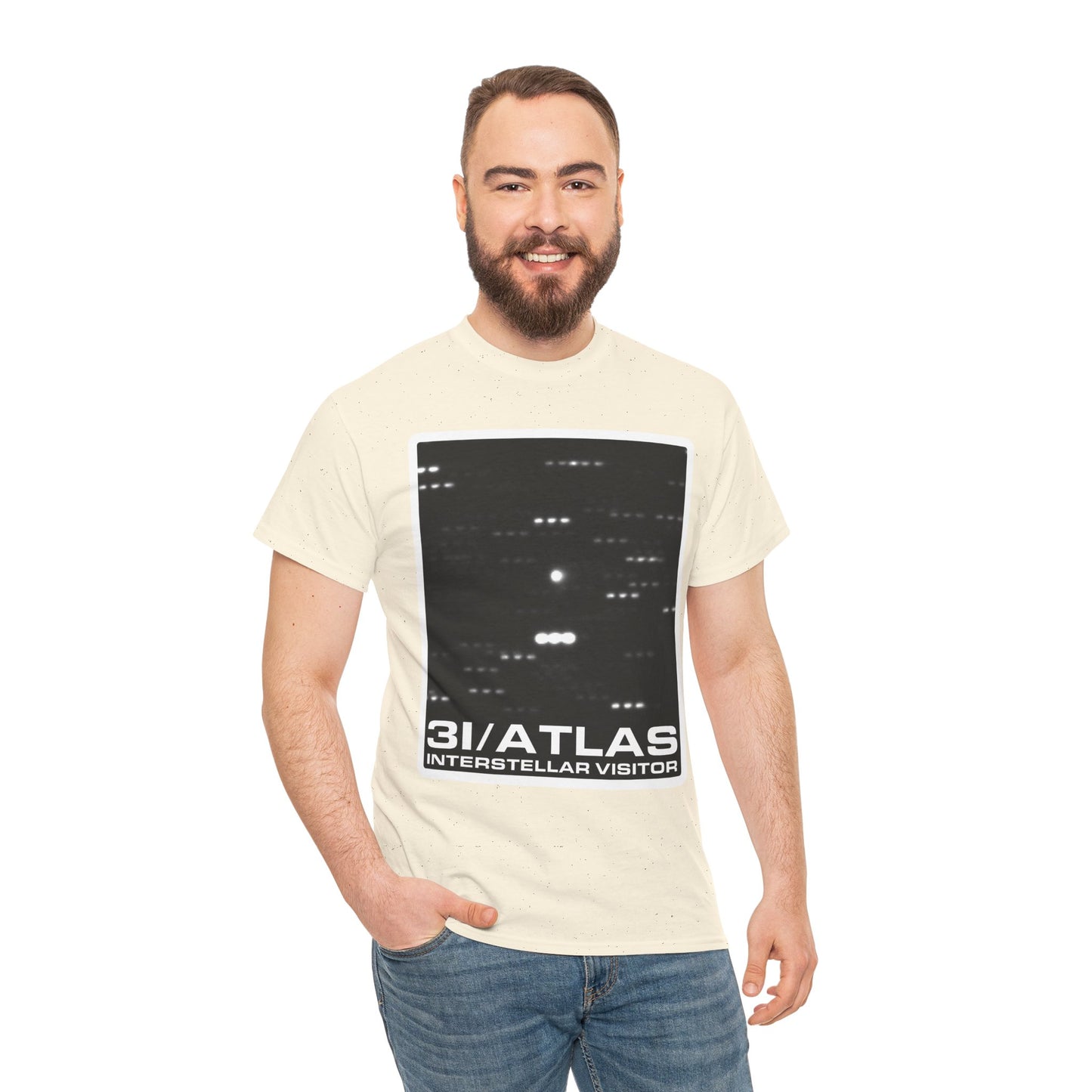 3I/ATLAS Interstellar Visitor Unisex Heavy Cotton Tee