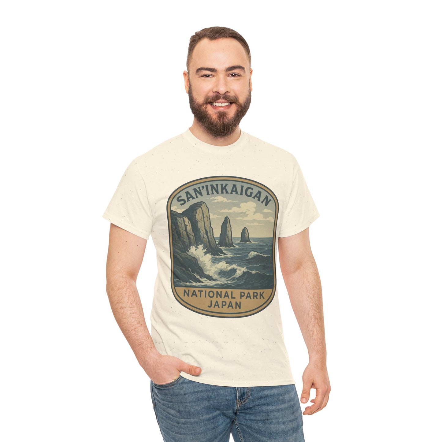 San’in Kaigan National Park Logo Unisex Heavy Cotton Tee