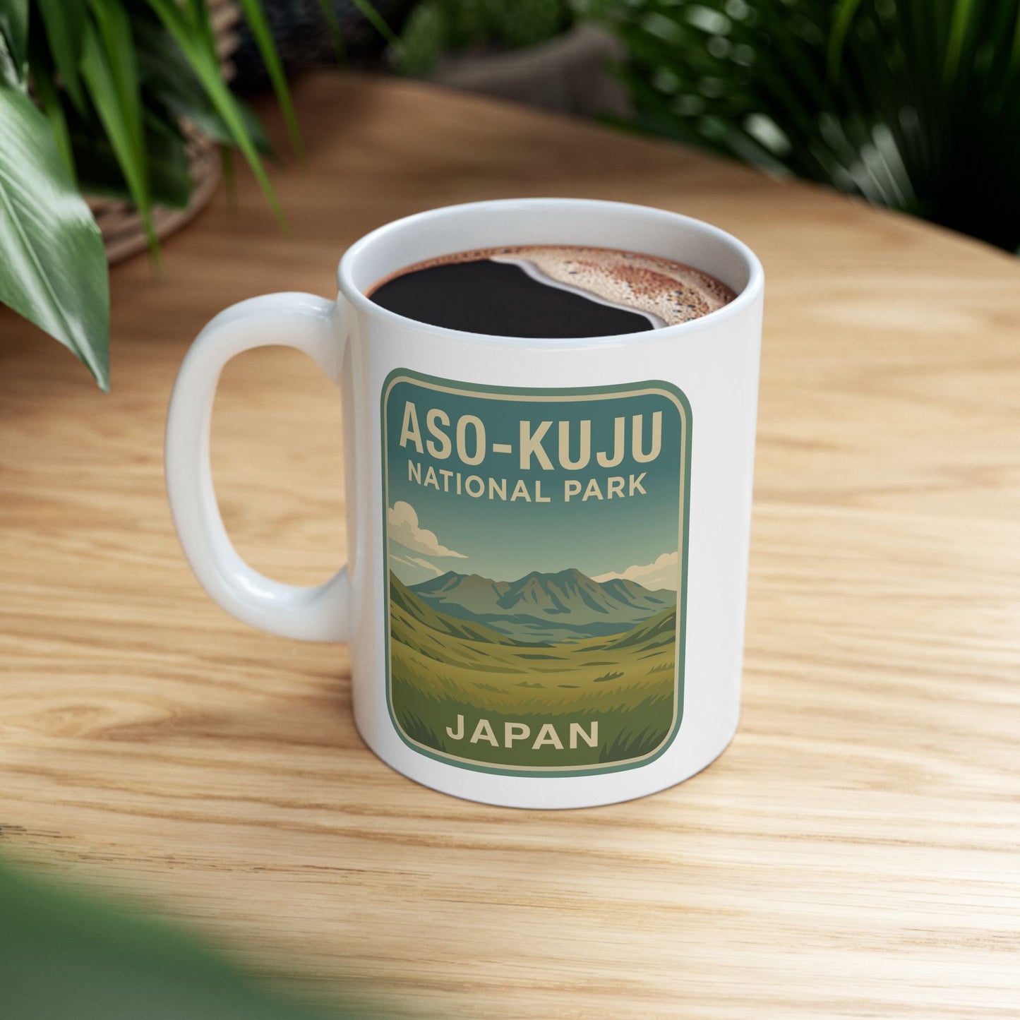 Aso - Kuju National Park Logo Ceramic Mug