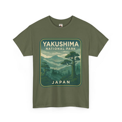 Yakushima National Park Logo Unisex Heavy Cotton Tee