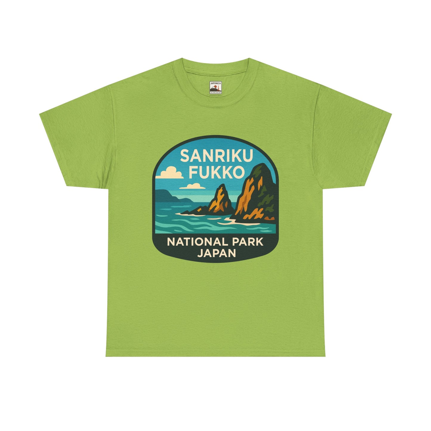Sanriku - Fukko National Park Logo Unisex Heavy Cotton Tee