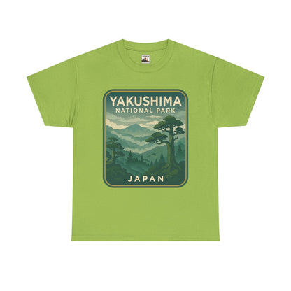 Yakushima National Park Logo Unisex Heavy Cotton Tee