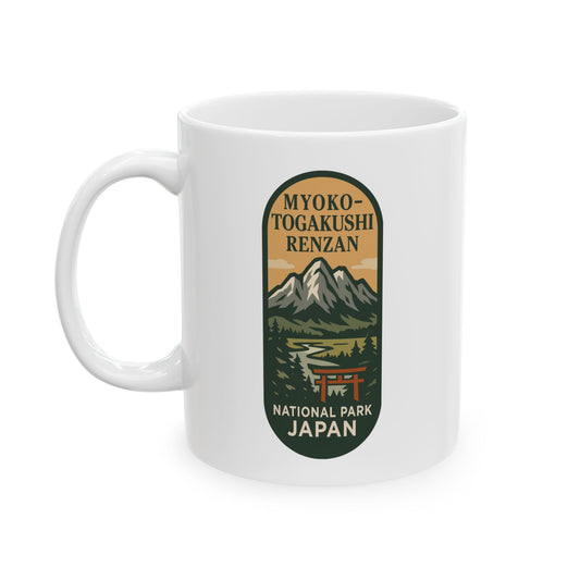 Myoko - Togakushi - Renzan National Park Logo Ceramic Mug