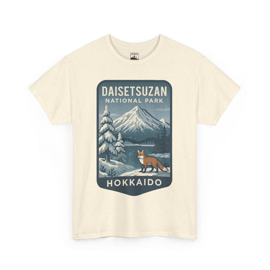 Daisetsuzan National Park Logo Vintage Unisex Heavy Cotton Tee