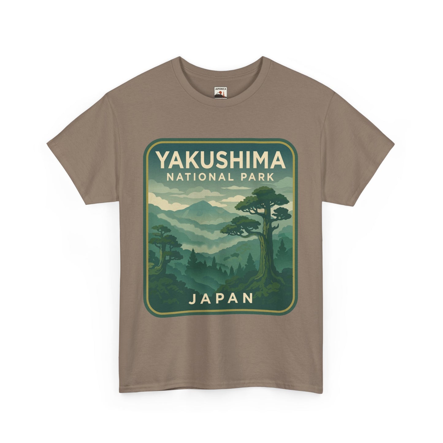 Yakushima National Park Logo Unisex Heavy Cotton Tee