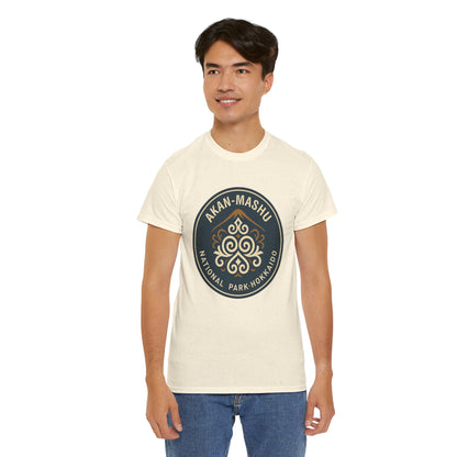 Akan Mashu National Park Logo Vintage Unisex Heavy Cotton Tee