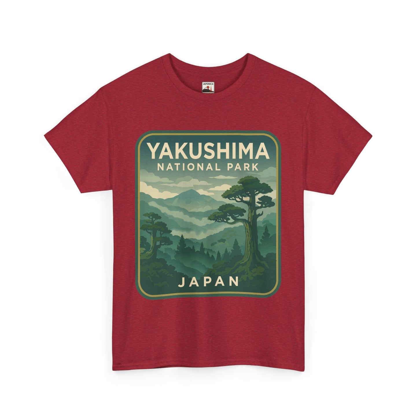 Yakushima National Park Logo Unisex Heavy Cotton Tee