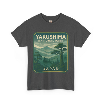 Yakushima National Park Logo Unisex Heavy Cotton Tee