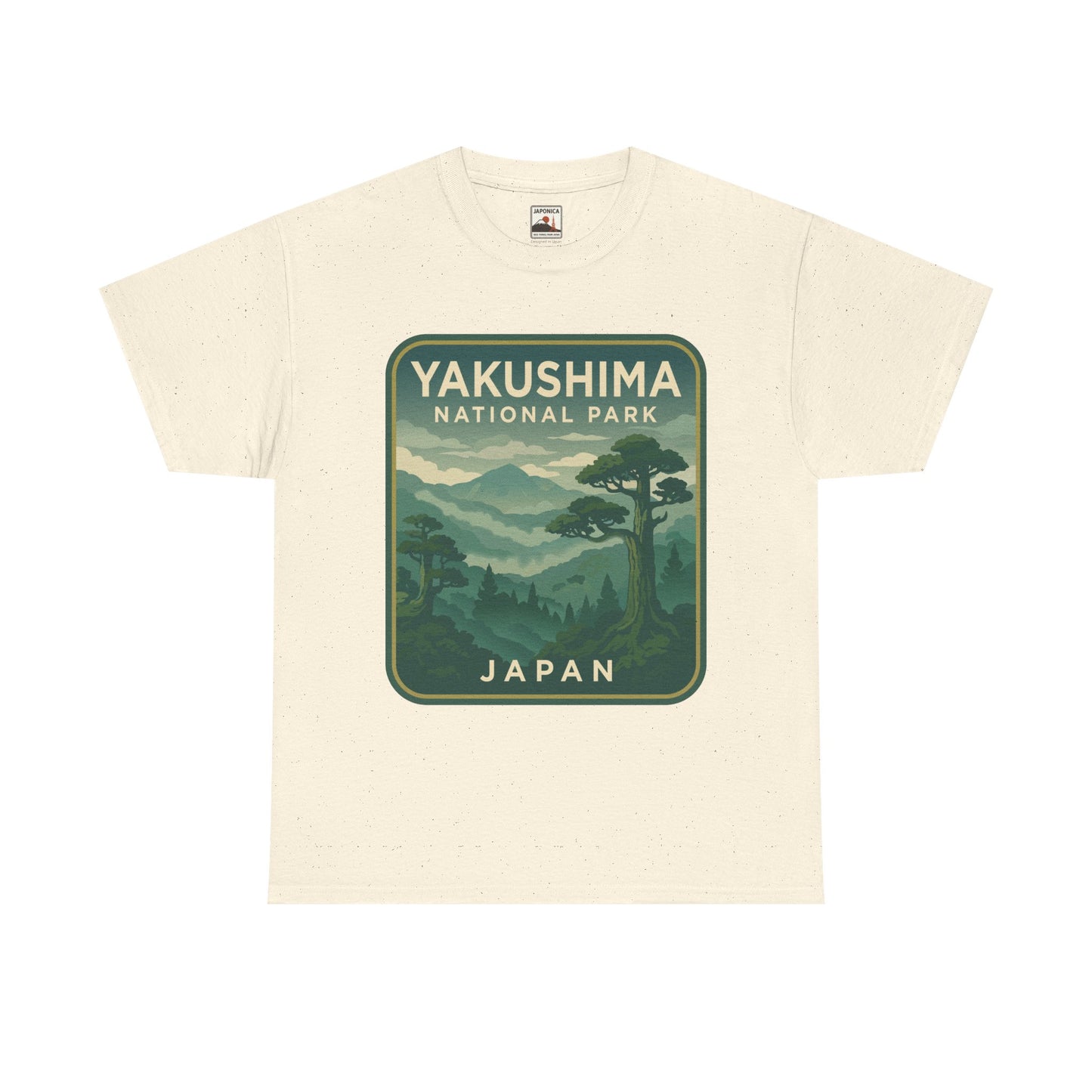Yakushima National Park Logo Unisex Heavy Cotton Tee