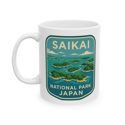 Saikai National Park Logo Ceramic Mug