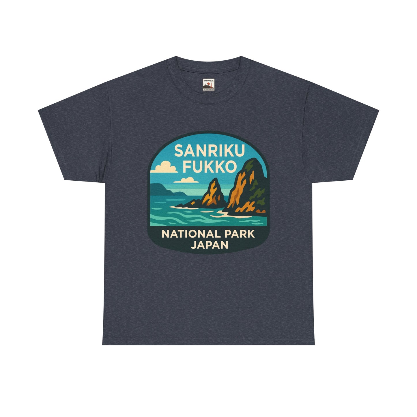 Sanriku - Fukko National Park Logo Unisex Heavy Cotton Tee