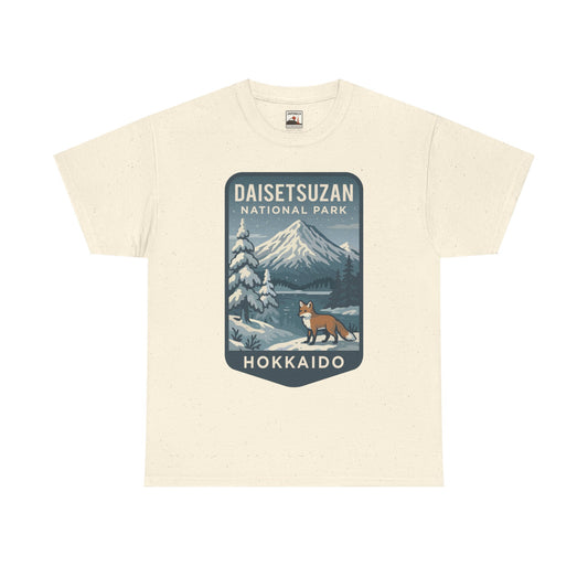 Daisetsuzan National Park Logo Vintage Unisex Heavy Cotton Tee