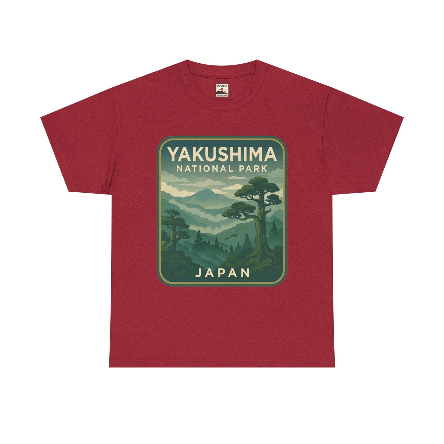 Yakushima National Park Logo Unisex Heavy Cotton Tee