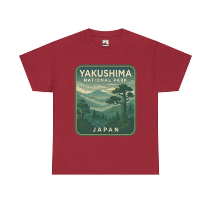 Yakushima National Park Logo Unisex Heavy Cotton Tee