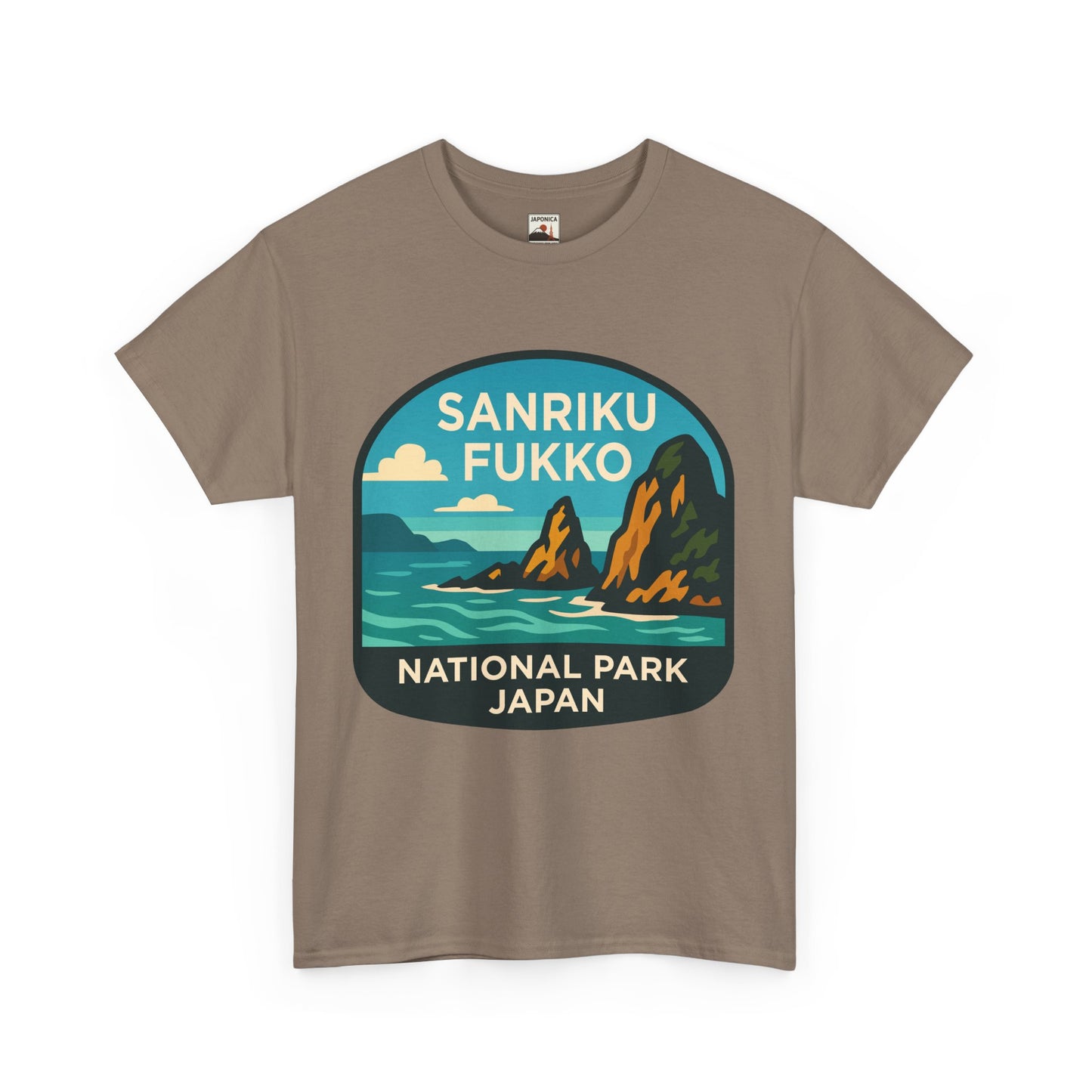 Sanriku - Fukko National Park Logo Unisex Heavy Cotton Tee