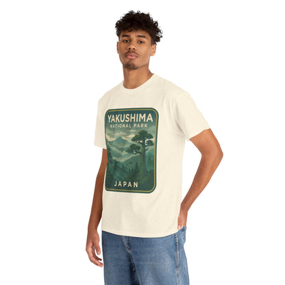 Yakushima National Park Logo Unisex Heavy Cotton Tee
