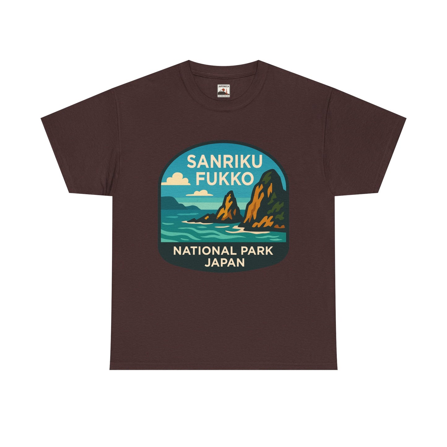 Sanriku - Fukko National Park Logo Unisex Heavy Cotton Tee