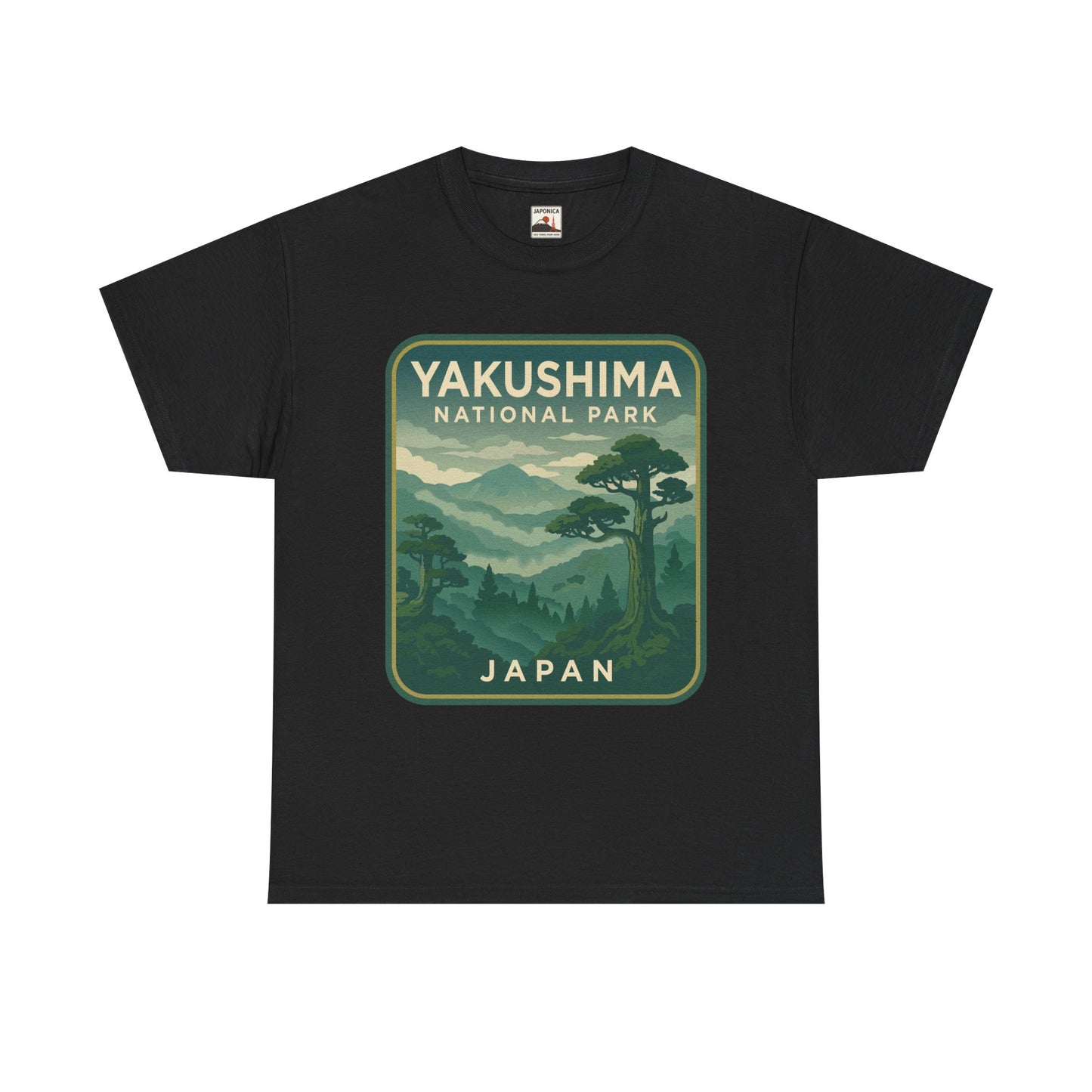 Yakushima National Park Logo Unisex Heavy Cotton Tee