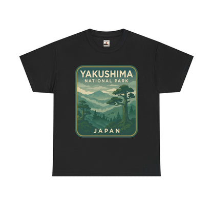 Yakushima National Park Logo Unisex Heavy Cotton Tee