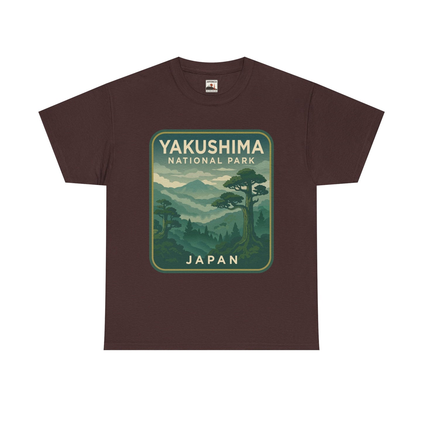 Yakushima National Park Logo Unisex Heavy Cotton Tee