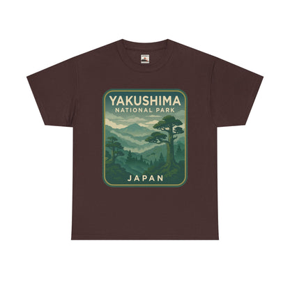 Yakushima National Park Logo Unisex Heavy Cotton Tee