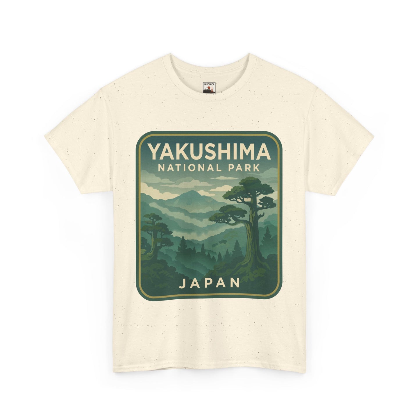 Yakushima National Park Logo Unisex Heavy Cotton Tee