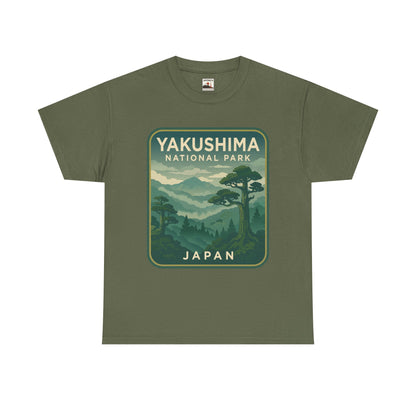 Yakushima National Park Logo Unisex Heavy Cotton Tee