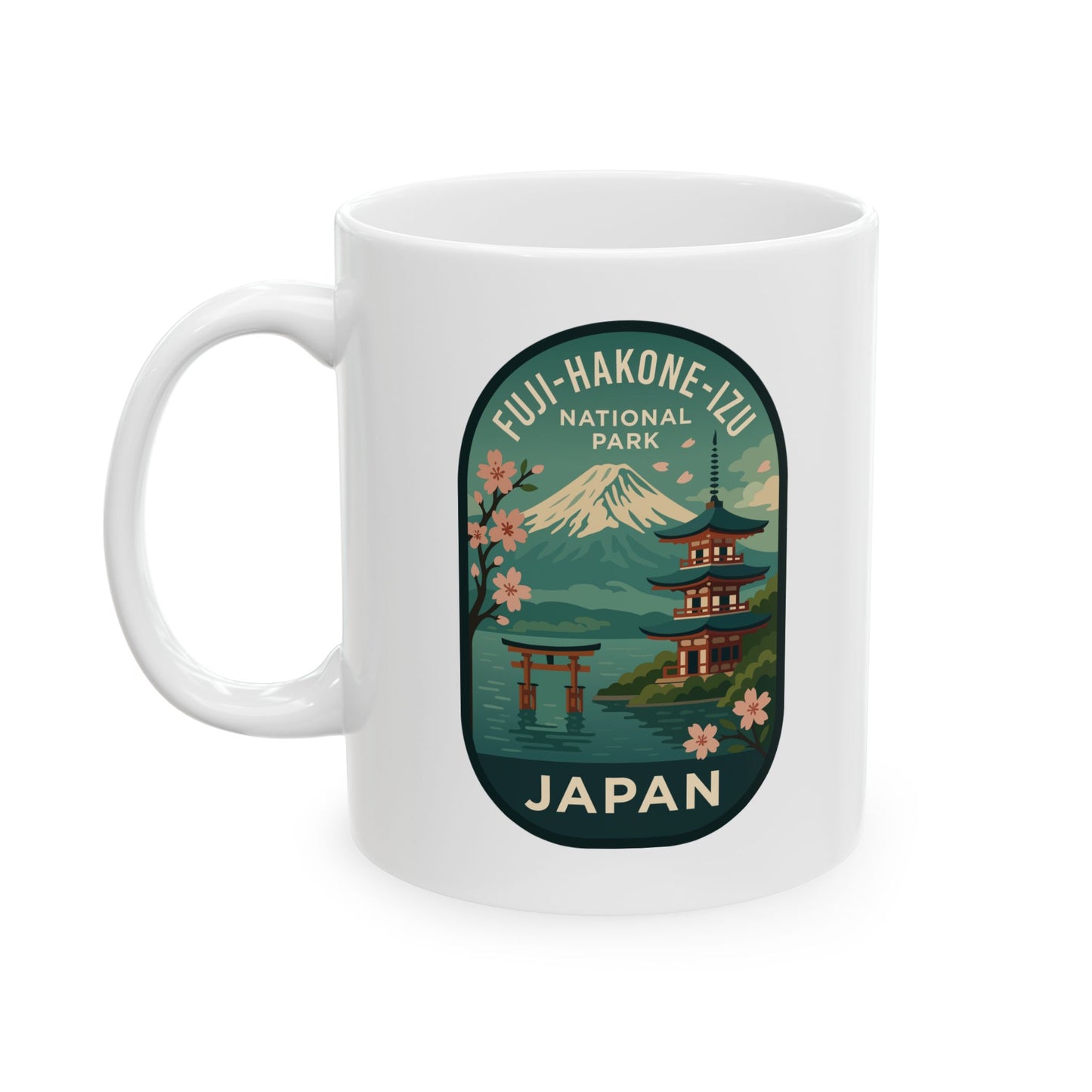Fuji - Hakone - Izu National Park Logo Ceramic Mug