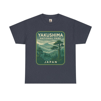 Yakushima National Park Logo Unisex Heavy Cotton Tee