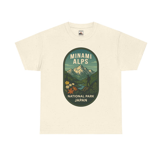 Minami Alps National Park Logo Unisex Heavy Cotton Tee