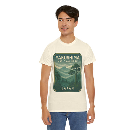 Yakushima National Park Logo Unisex Heavy Cotton Tee