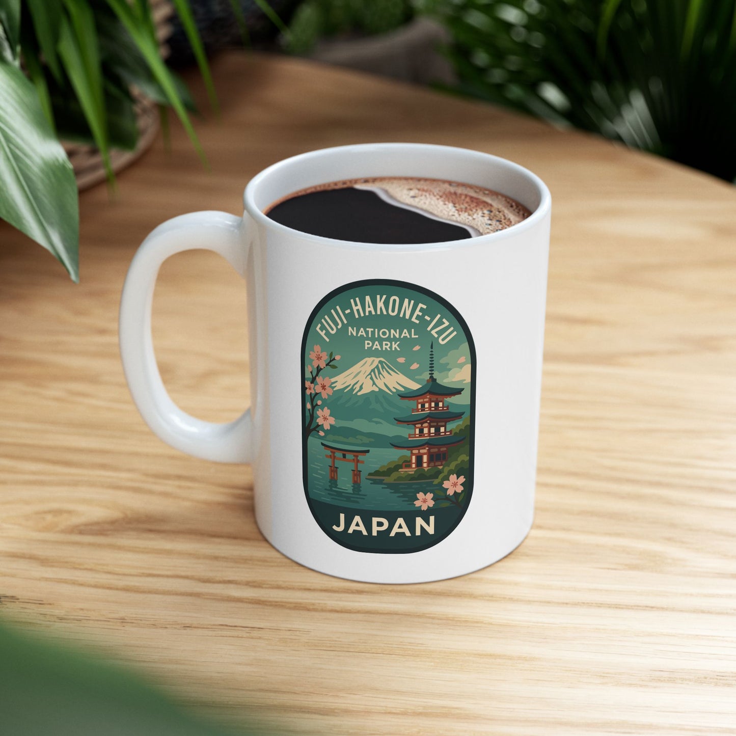 Fuji - Hakone - Izu National Park Logo Ceramic Mug