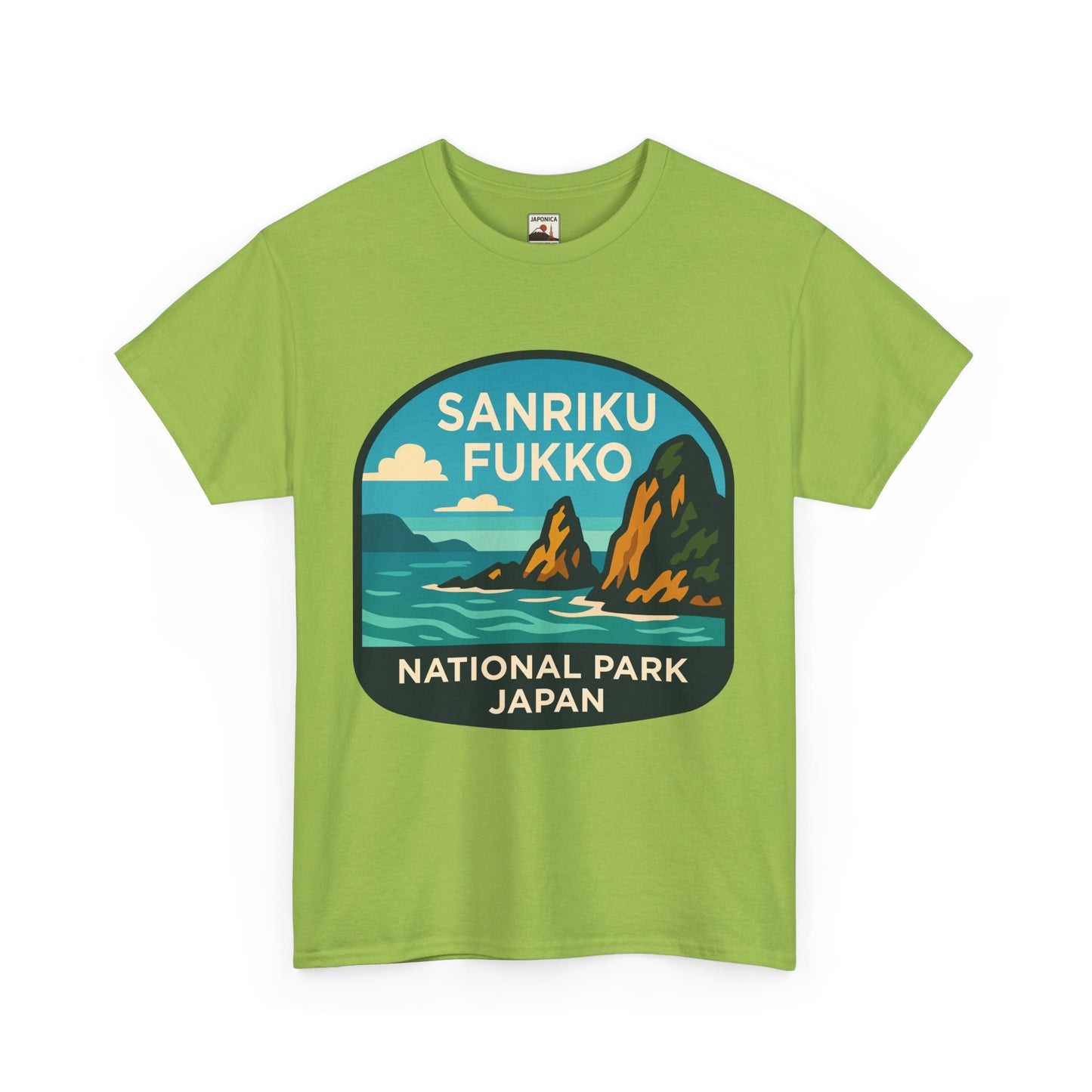 Sanriku - Fukko National Park Logo Unisex Heavy Cotton Tee