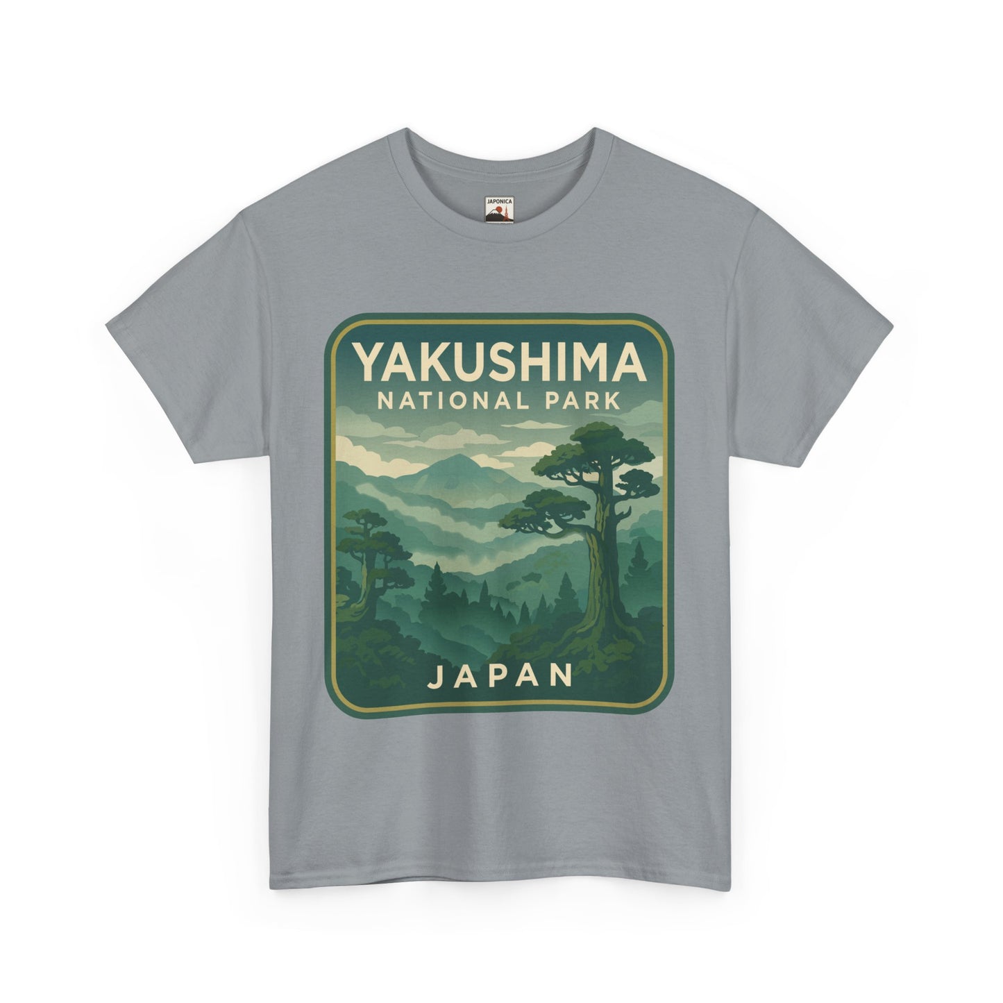 Yakushima National Park Logo Unisex Heavy Cotton Tee