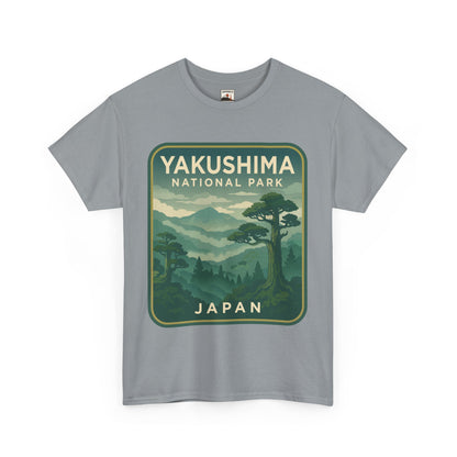 Yakushima National Park Logo Unisex Heavy Cotton Tee