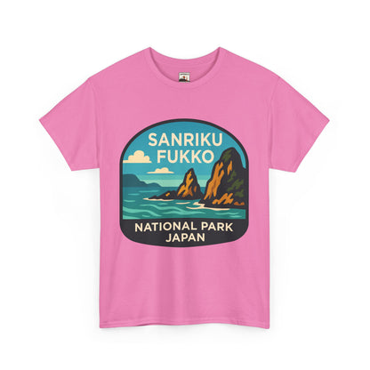 Sanriku - Fukko National Park Logo Unisex Heavy Cotton Tee