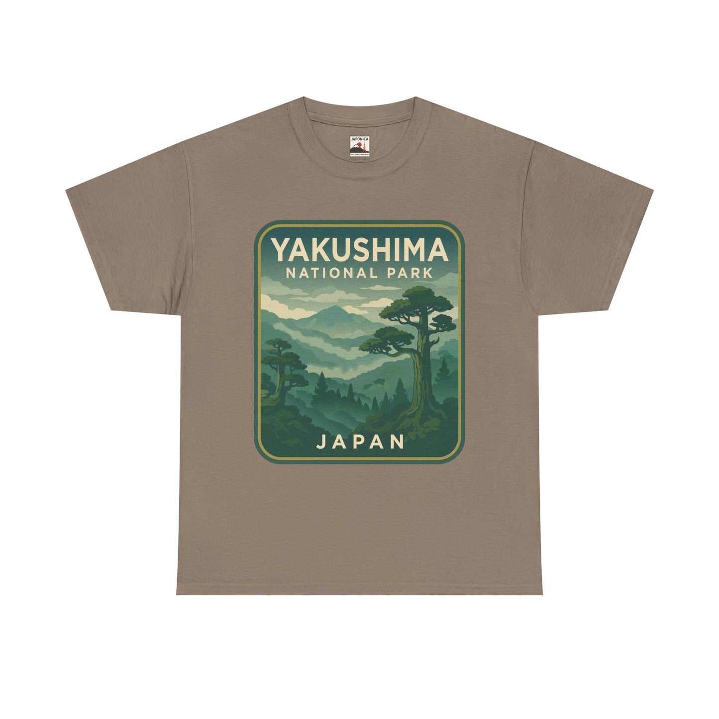 Yakushima National Park Logo Unisex Heavy Cotton Tee