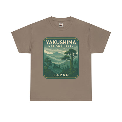 Yakushima National Park Logo Unisex Heavy Cotton Tee