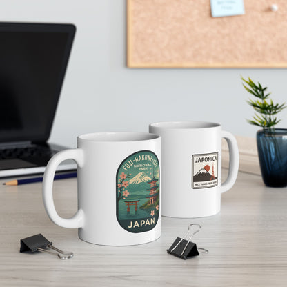Fuji - Hakone - Izu National Park Logo Ceramic Mug