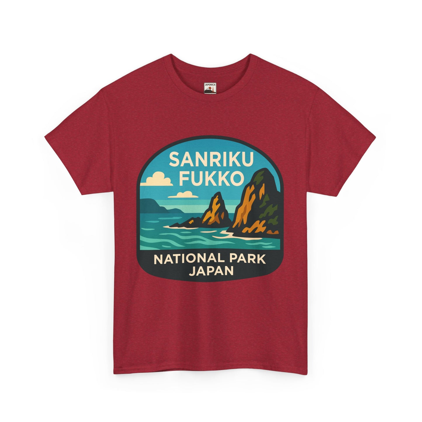 Sanriku - Fukko National Park Logo Unisex Heavy Cotton Tee