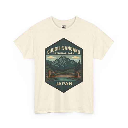 Chubu - Sangaku National Park Logo Vintage Unisex Heavy Cotton Tee