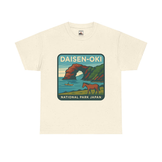 Daisen - Oki National Park Logo Vintage Unisex Heavy Cotton Tee