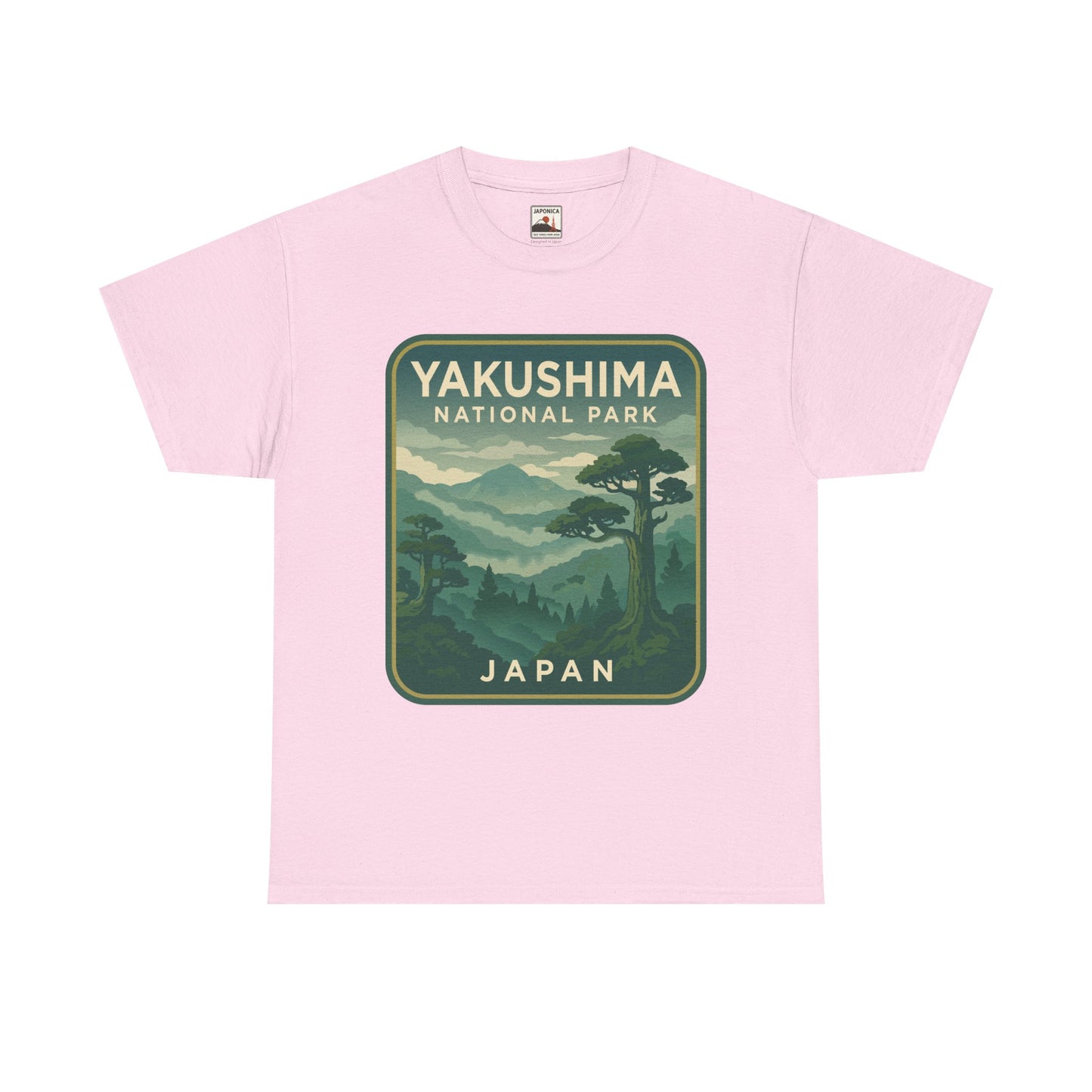 Yakushima National Park Logo Unisex Heavy Cotton Tee