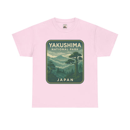 Yakushima National Park Logo Unisex Heavy Cotton Tee
