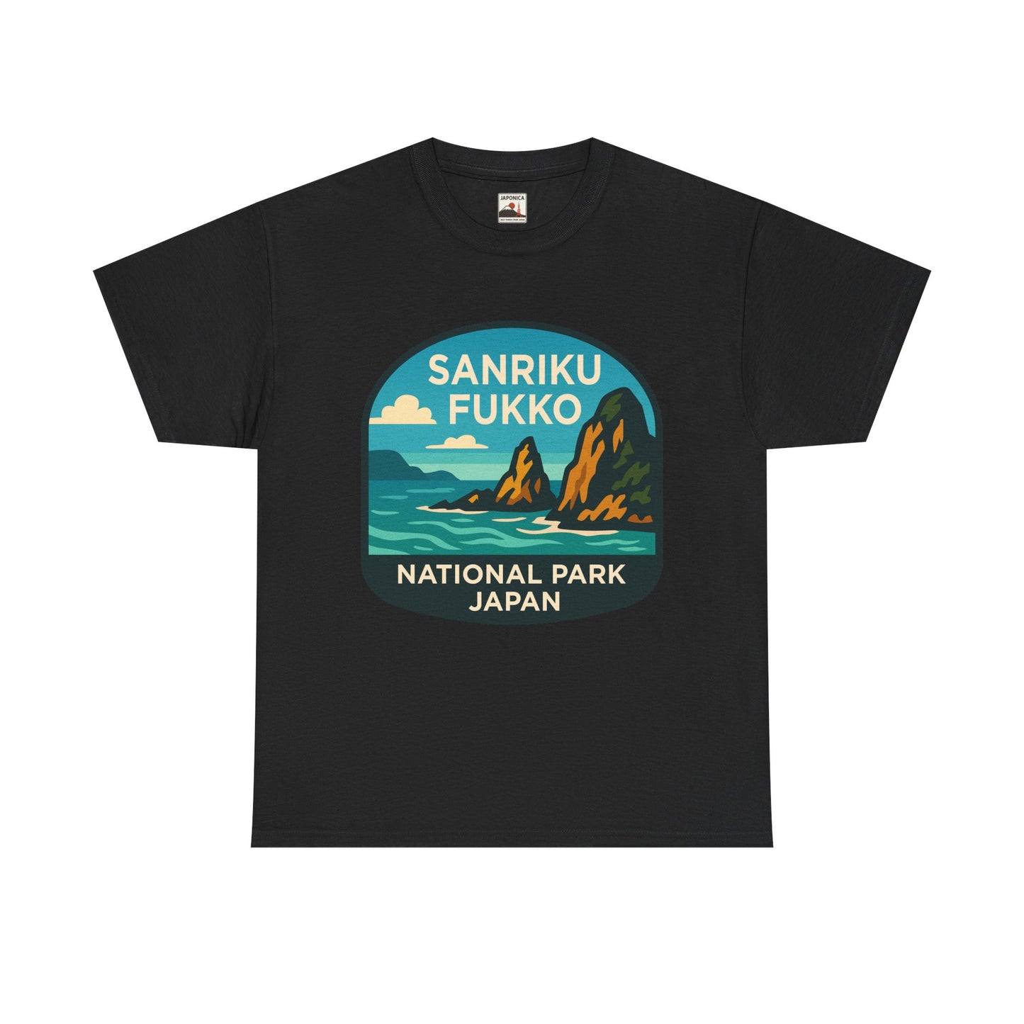 Sanriku - Fukko National Park Logo Unisex Heavy Cotton Tee